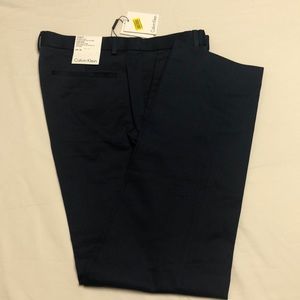 Calvin Klein Men Pants 32/32 Cotton Navy 32/32 New